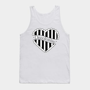 Decolonize heart design Tank Top